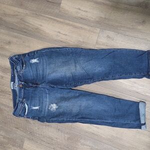 Women's Blue Cropped Jeans